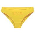 perkupI Don't Give A Damn - Nakışlı Bikini Külot